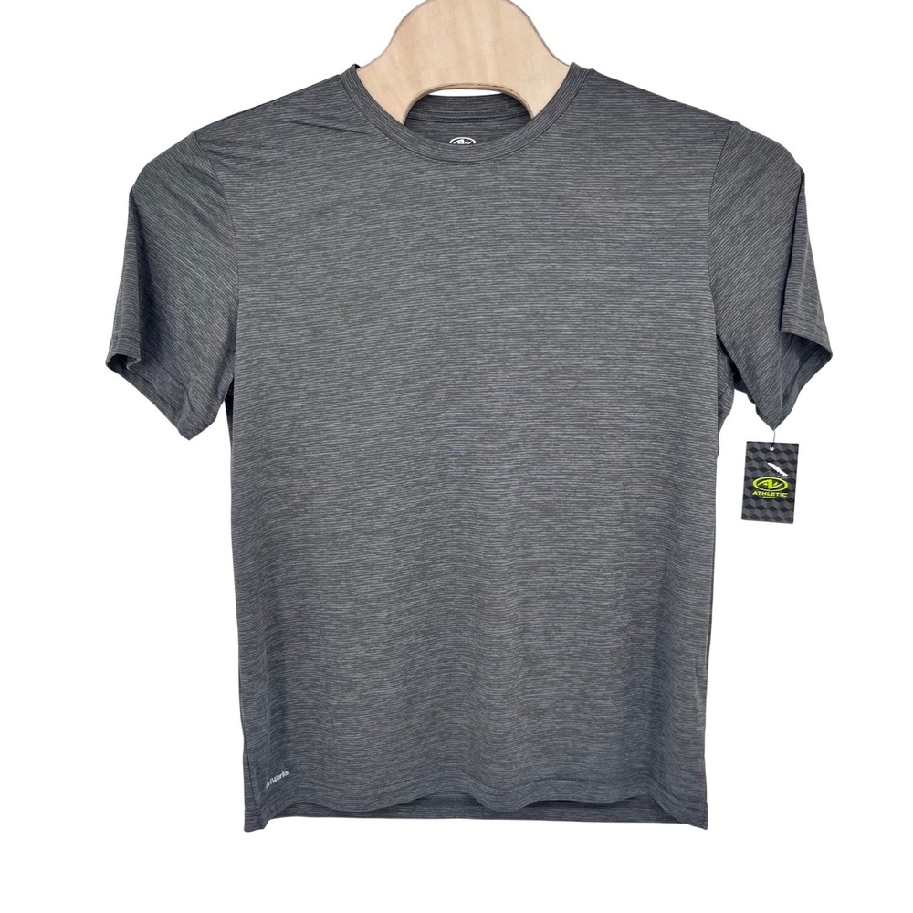 Athletic Works T-Shirt Mens Large‎ Gray Heathered Space Dye Performance Active